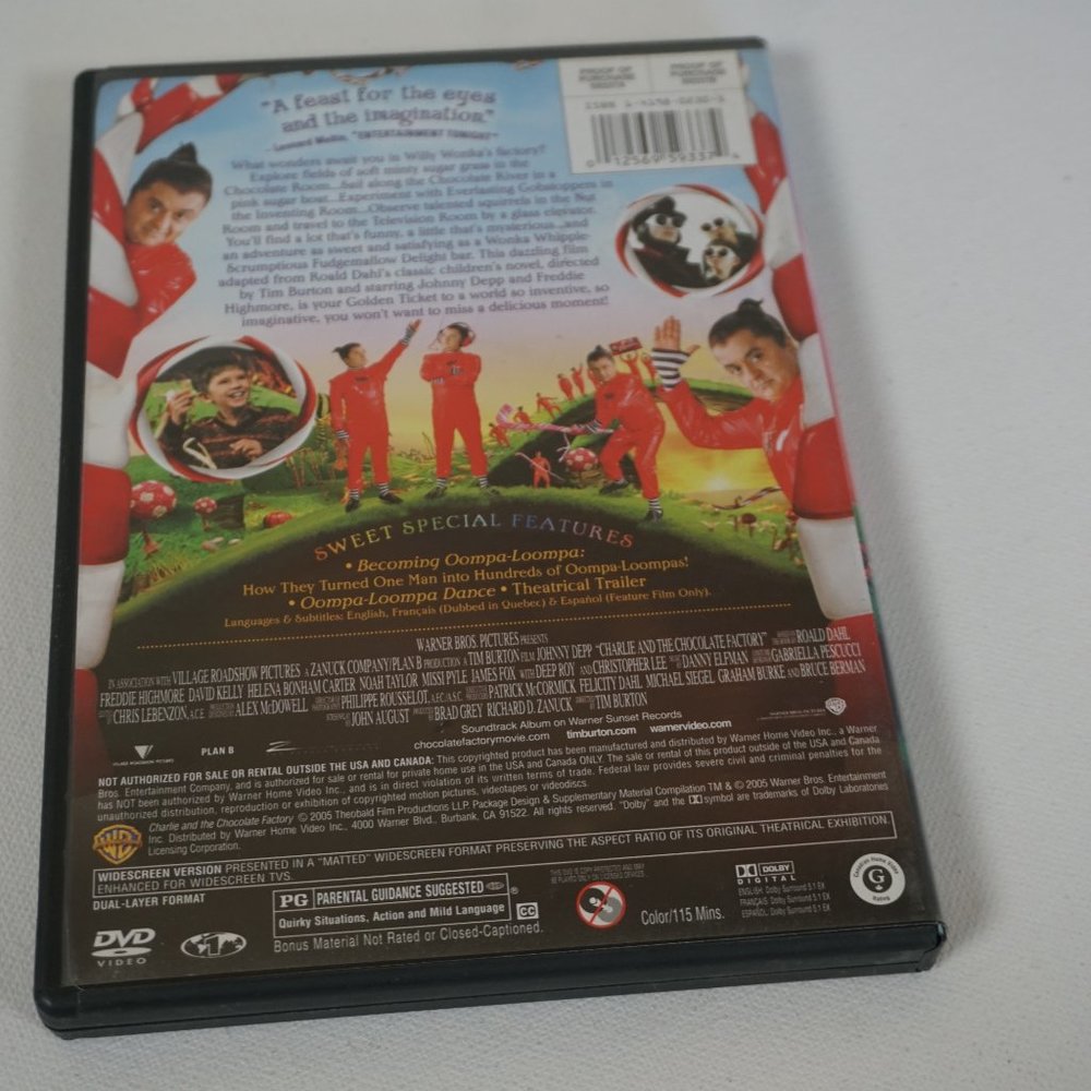 Charlie and the Chocolate Factory DVD - Picture 2 of 2